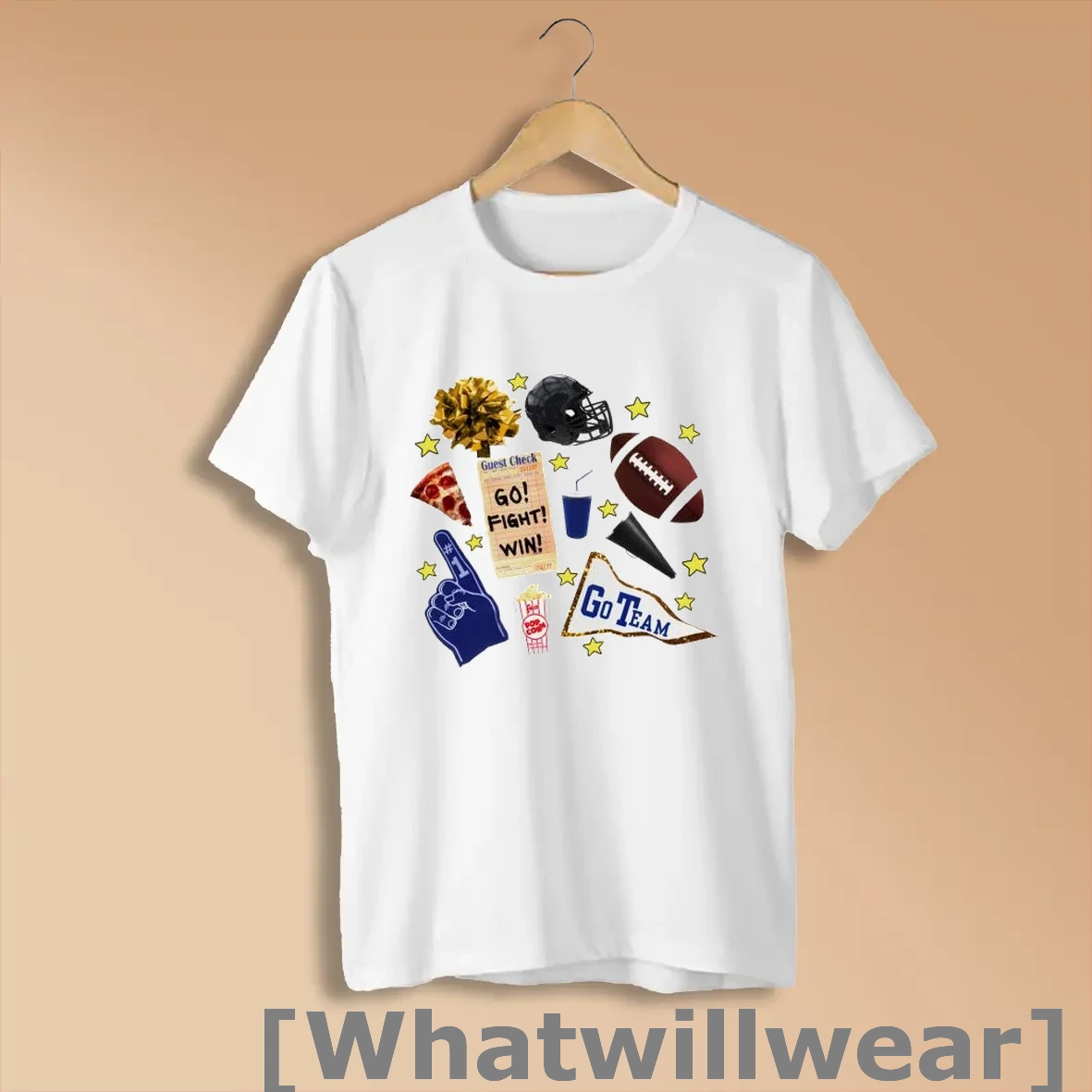 Official Go Fight Win Go Team Sports Game Day Football Season Shirts