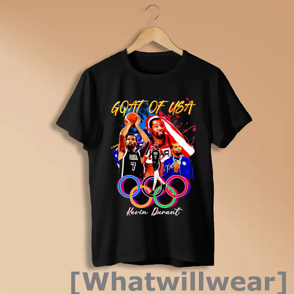 Official Goat Of Usa Kevin Durant Graphic Shirts