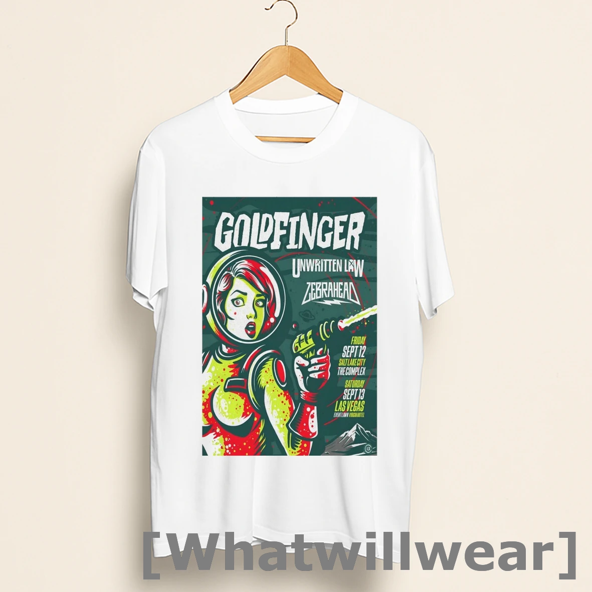 Official Goldfinger September 12 2025 The Rockwell Salt Lake City Ut September 13 Las Vegas Shirts
