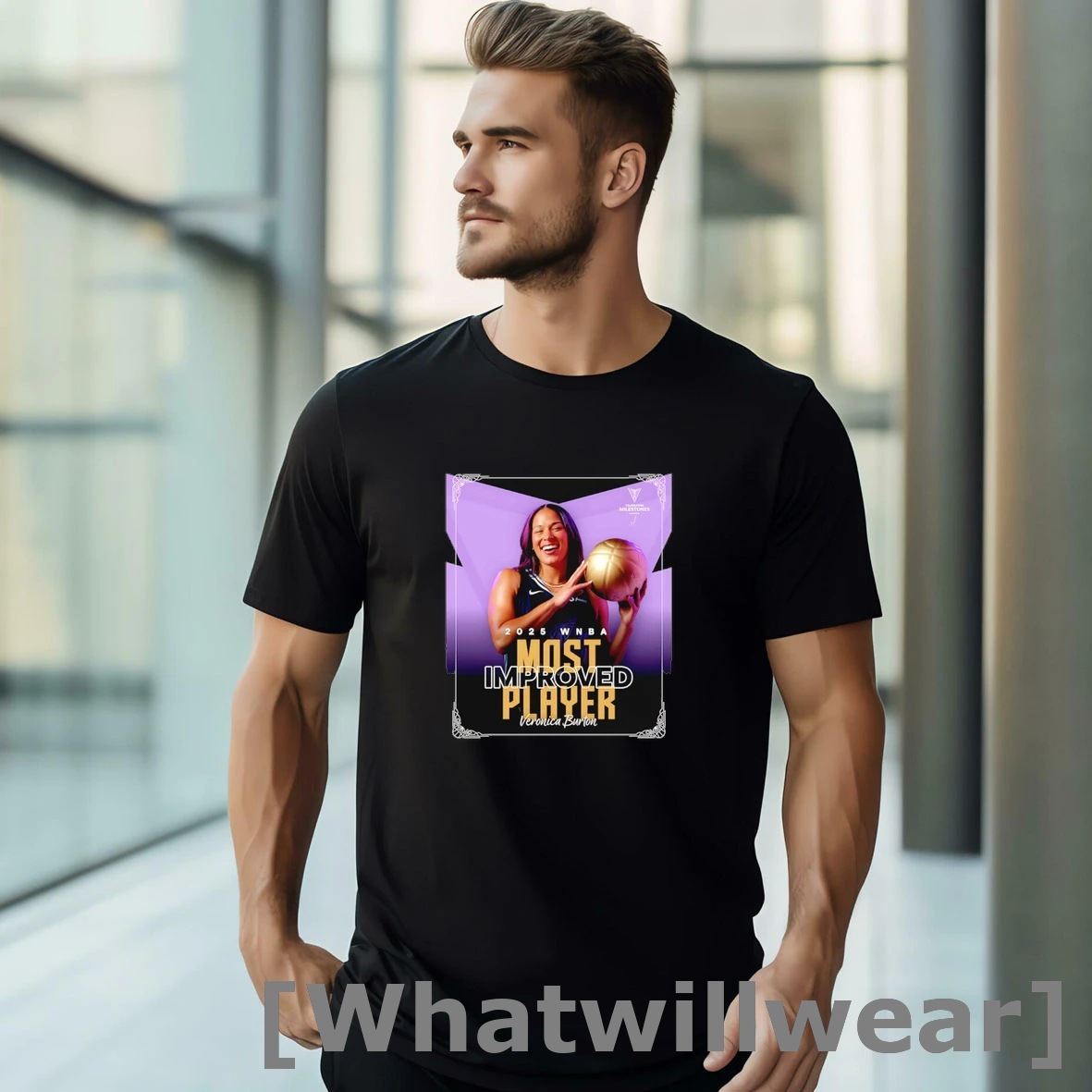 Official Golden State Valkyries Veronica Burton 2025 Wnba Most Improved Player Tshirts Sweater