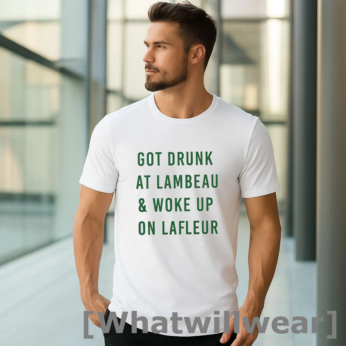Official Got Drunk At Lambeau And Woke Up On Lafleur Green Bay Packers Shirts