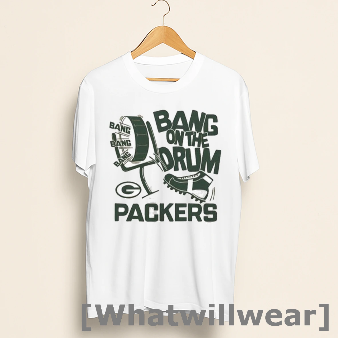 Official Green Bay Packers Bang On The Drum Cleat Shirts
