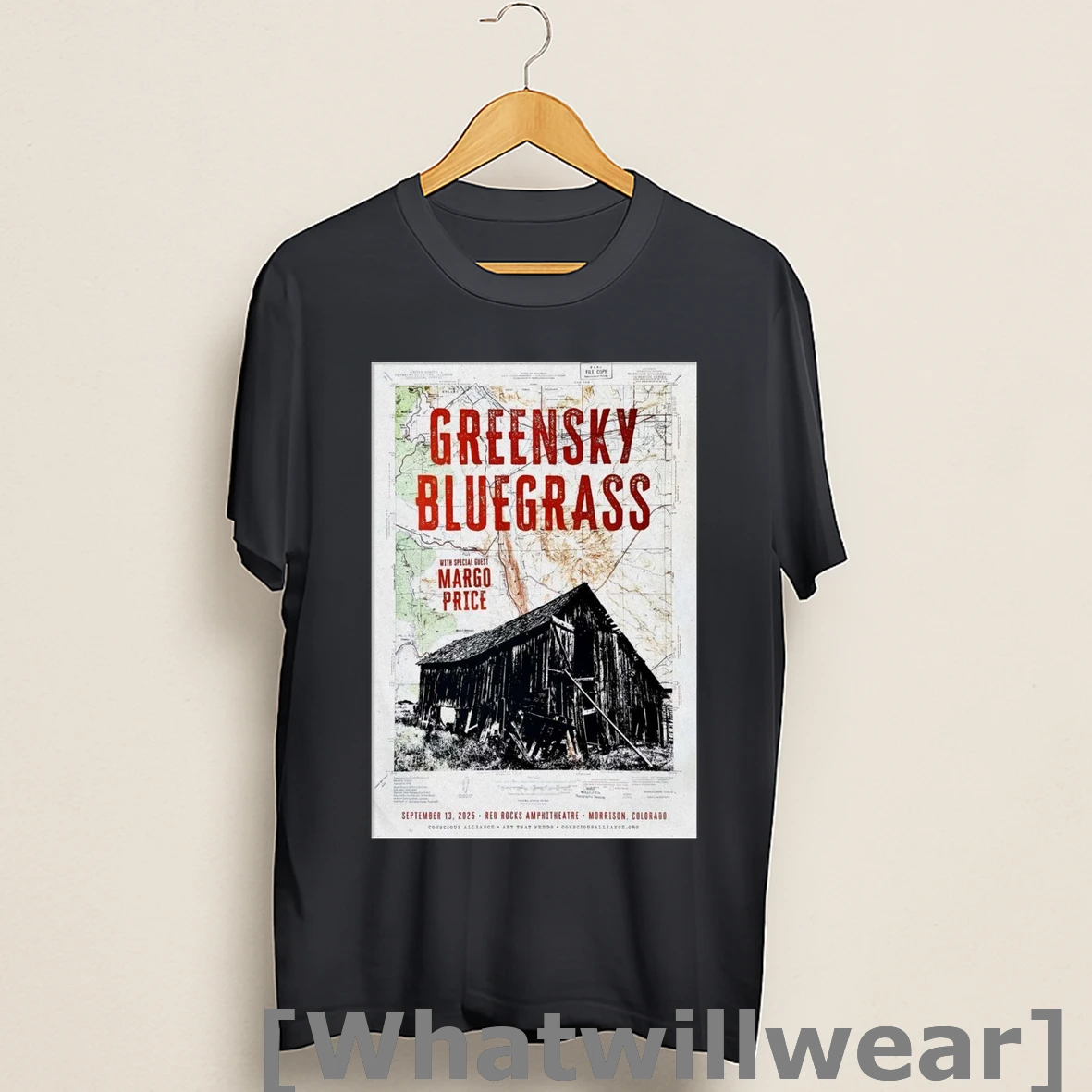Official Greensky Bluegrass September 13 2025 Red Rocks Amphitheatre In Morrison Co Shirts