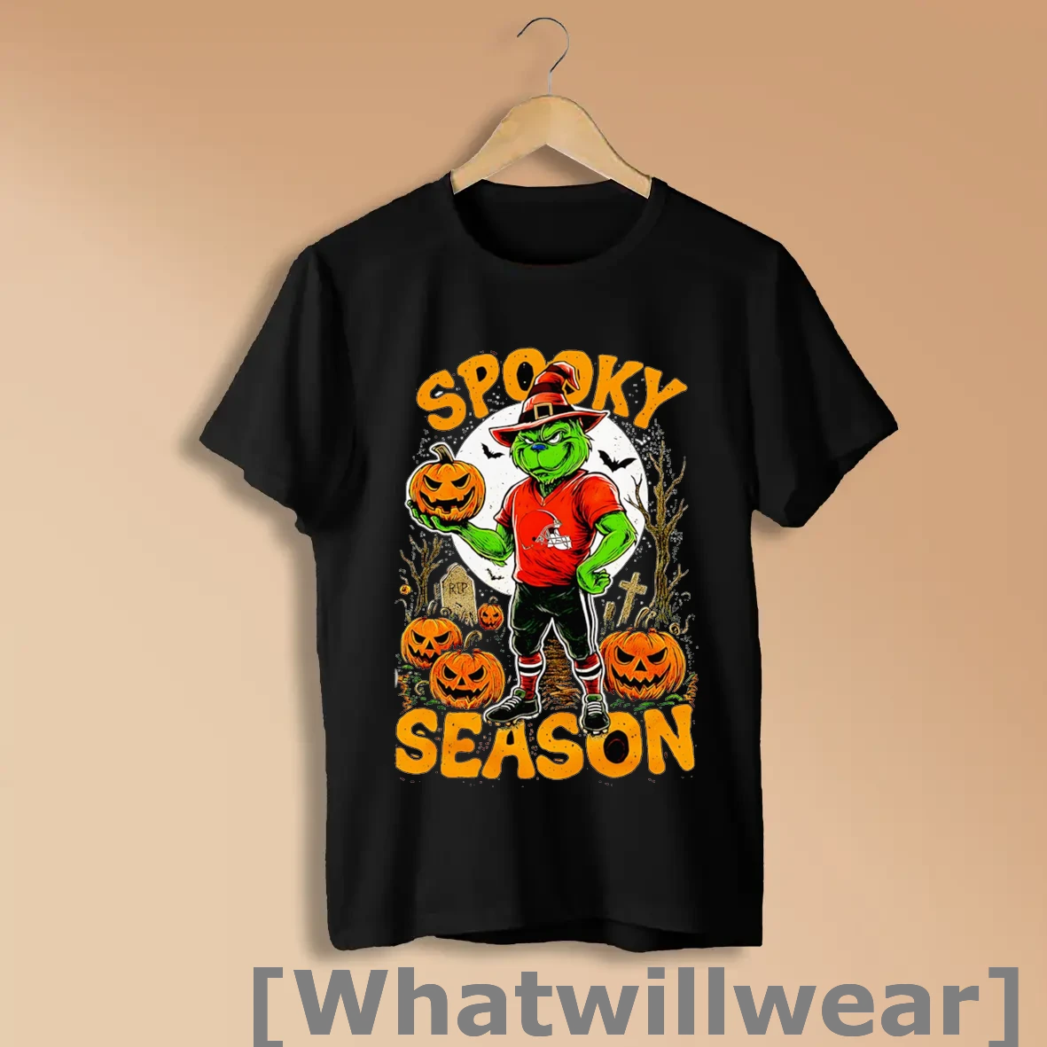 Official Grinch Cleveland Browns Nfl Spooky Season Halloween Shirts