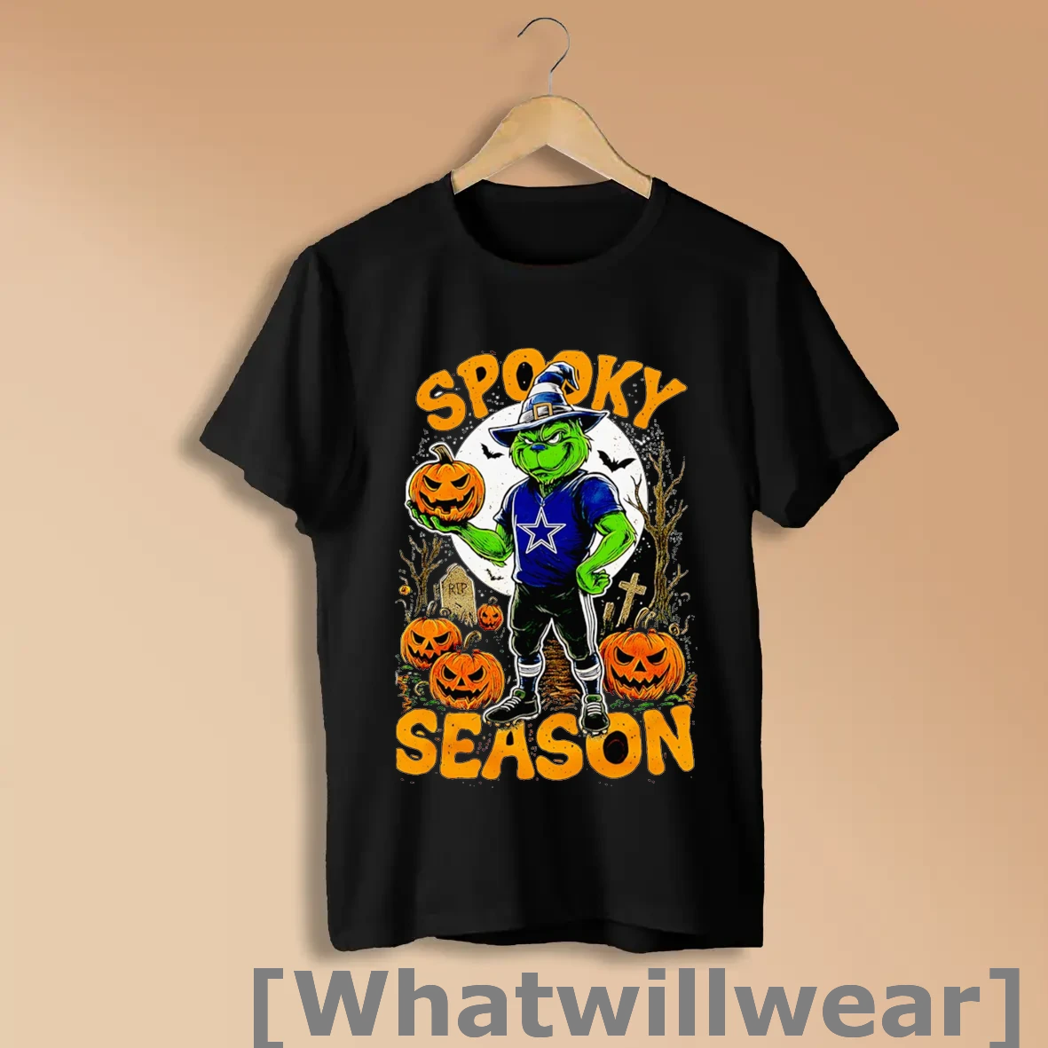 Official Grinch Dallas Cowboys Nfl Spooky Season Halloween Shirts