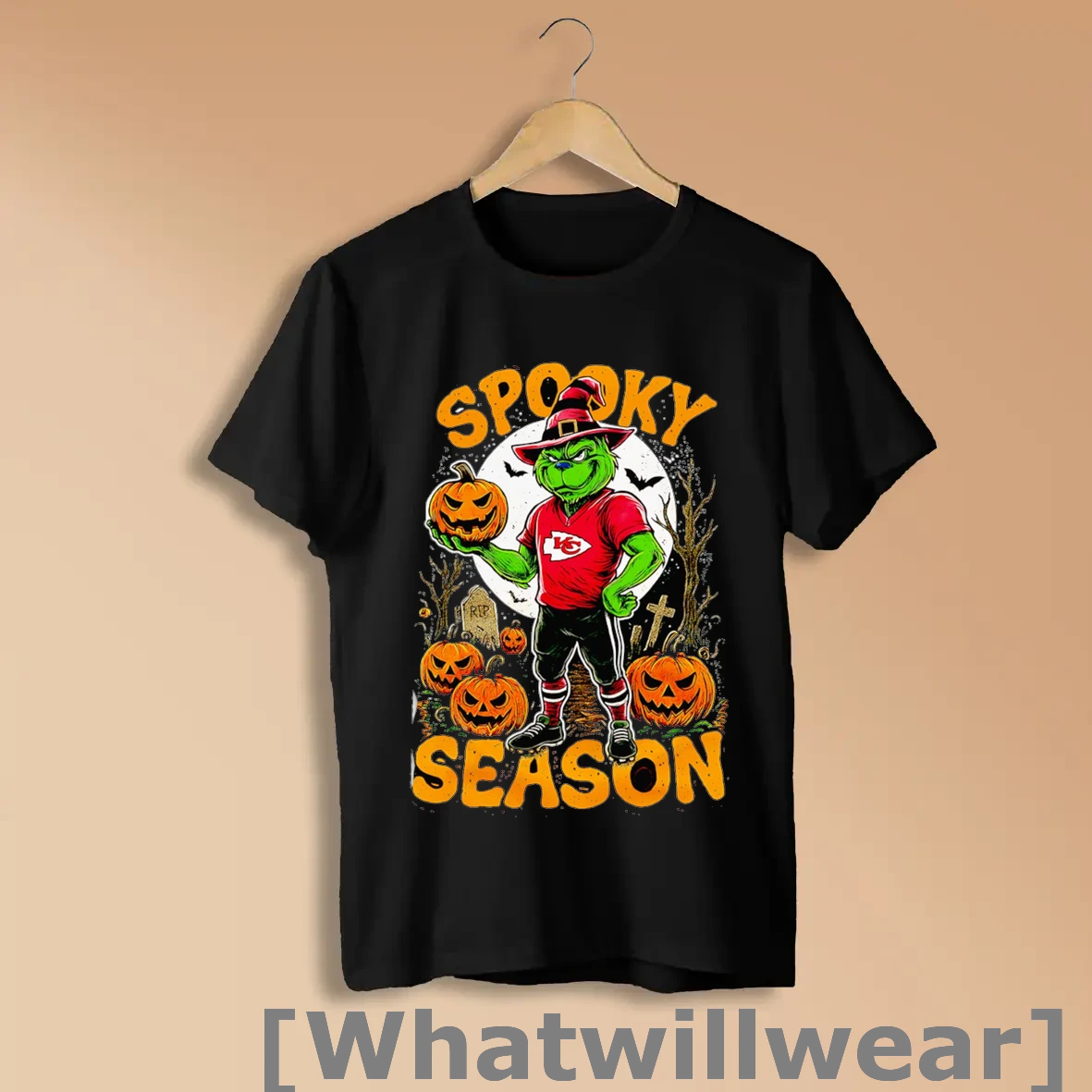 Official Grinch Kansas City Chiefs Nfl Spooky Season Halloween Shirts