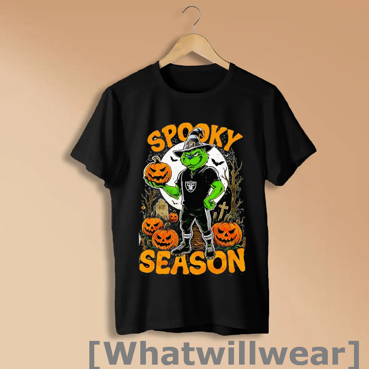 Official Grinch Las Vegas Raiders Nfl Spooky Season Halloween Shirts