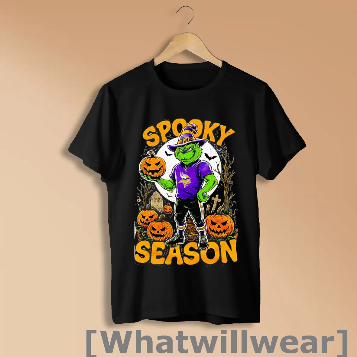 Official Grinch Minnesota Vikings Nfl Spooky Season Halloween Shirts