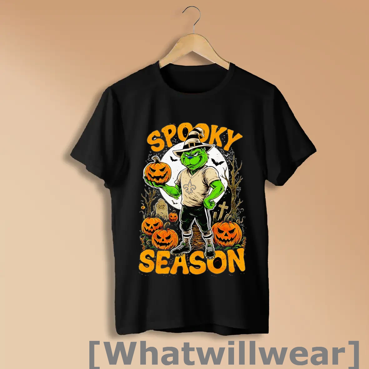 Official Grinch New Orleans Saints Nfl Spooky Season Halloween Shirts