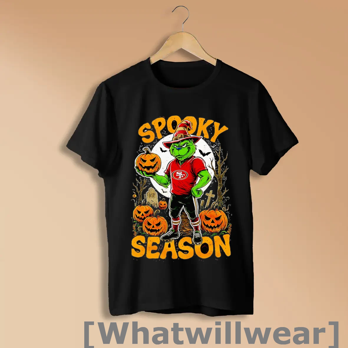 Official Grinch San Francisco 49ers Nfl Spooky Season Halloween Shirts