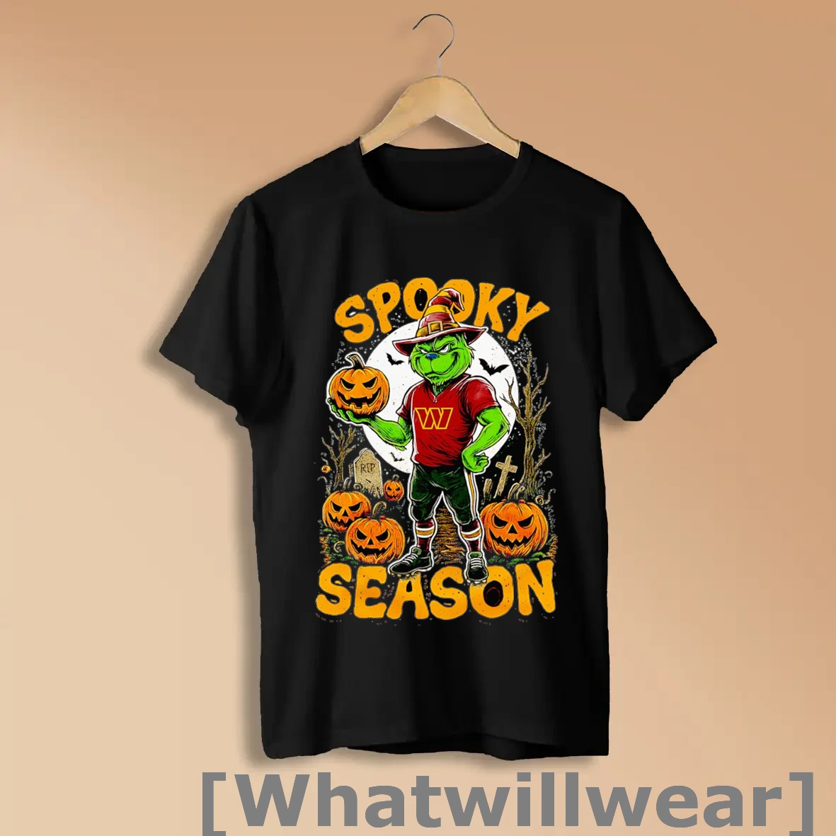 Official Grinch Washington Commanders Nfl Spooky Season Halloween Shirts