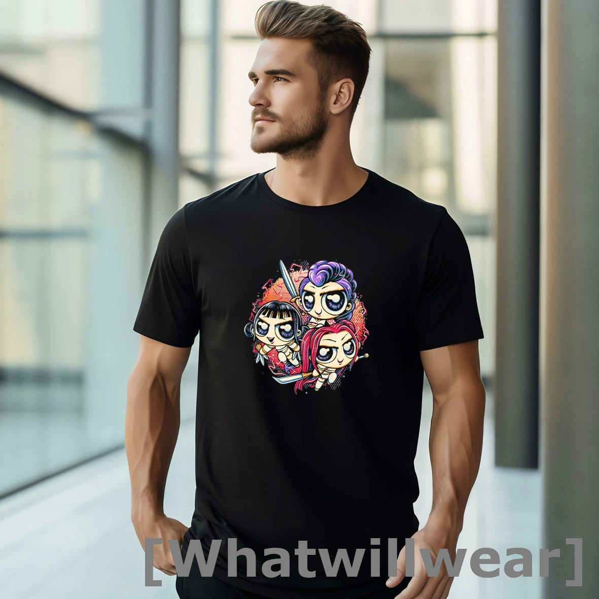 Official Huntr X Kpop Demon Hunters X The Powerpuff Girls The Power Of Music Tshirts Sweater
