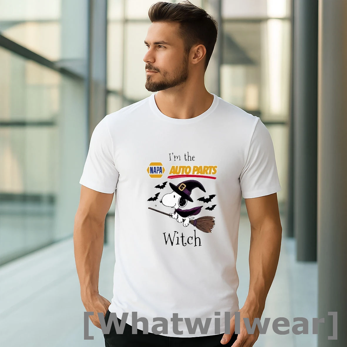 Official Halloween Im The Snoopy Witch Napa Auto Parts Logo Tshirts Sweater