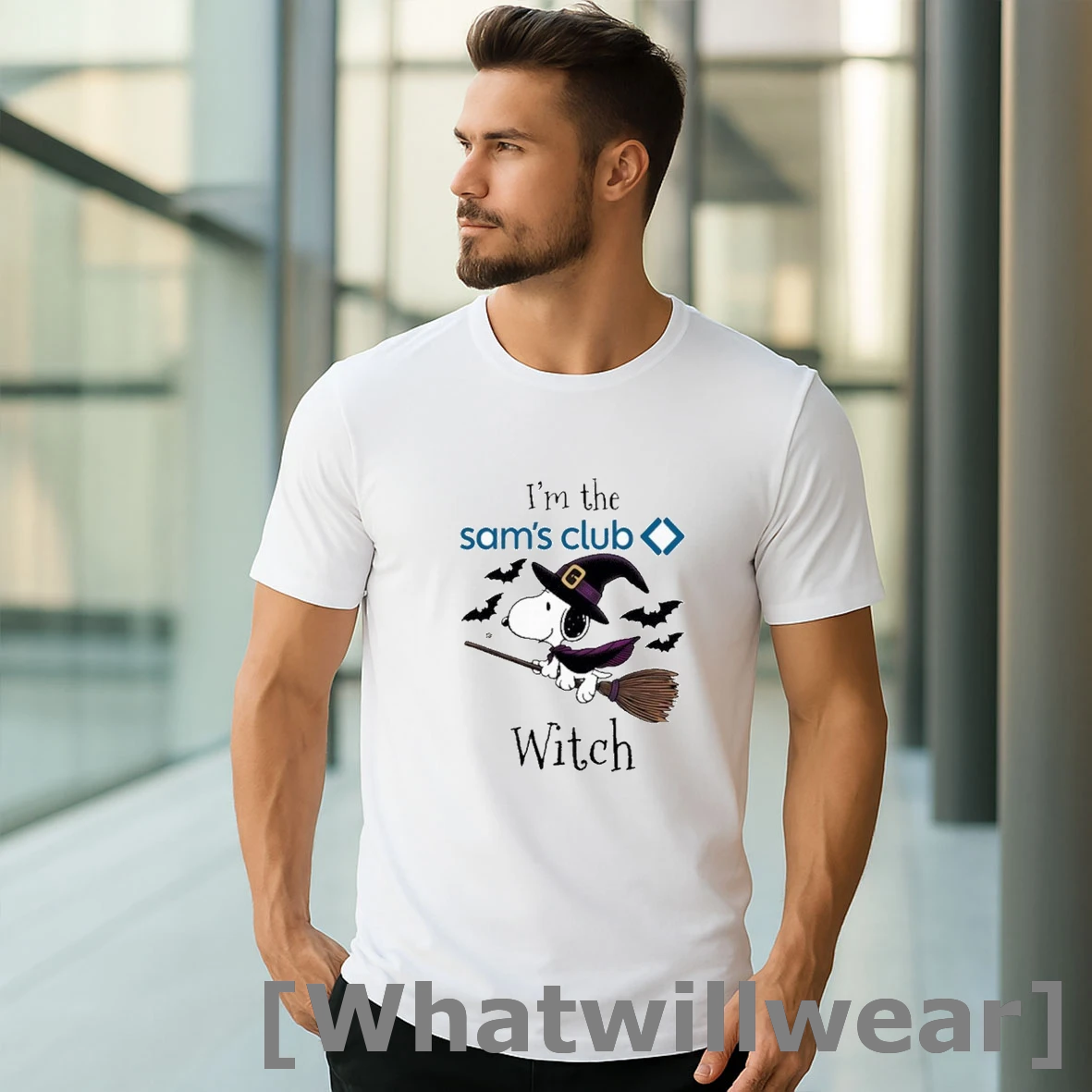 Official Halloween Im The Snoopy Witch Sams Club Logo Tshirts Sweater