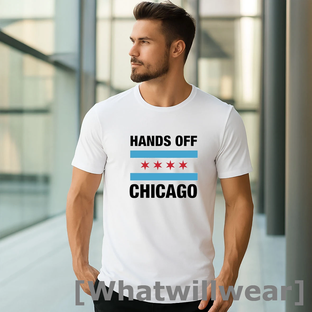 Official Hands Off Chicago Flag Shirts