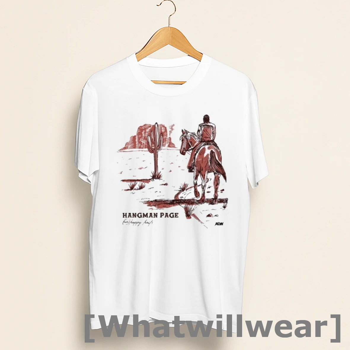 Official Hangman Adam Page Unhappy Trails Desert Shirts