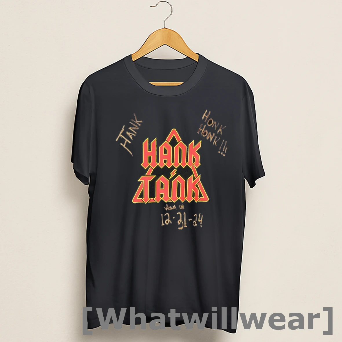 Official Hank Hank Walker We Hit First We Hit Last Autographed 2 Sdied Shirts