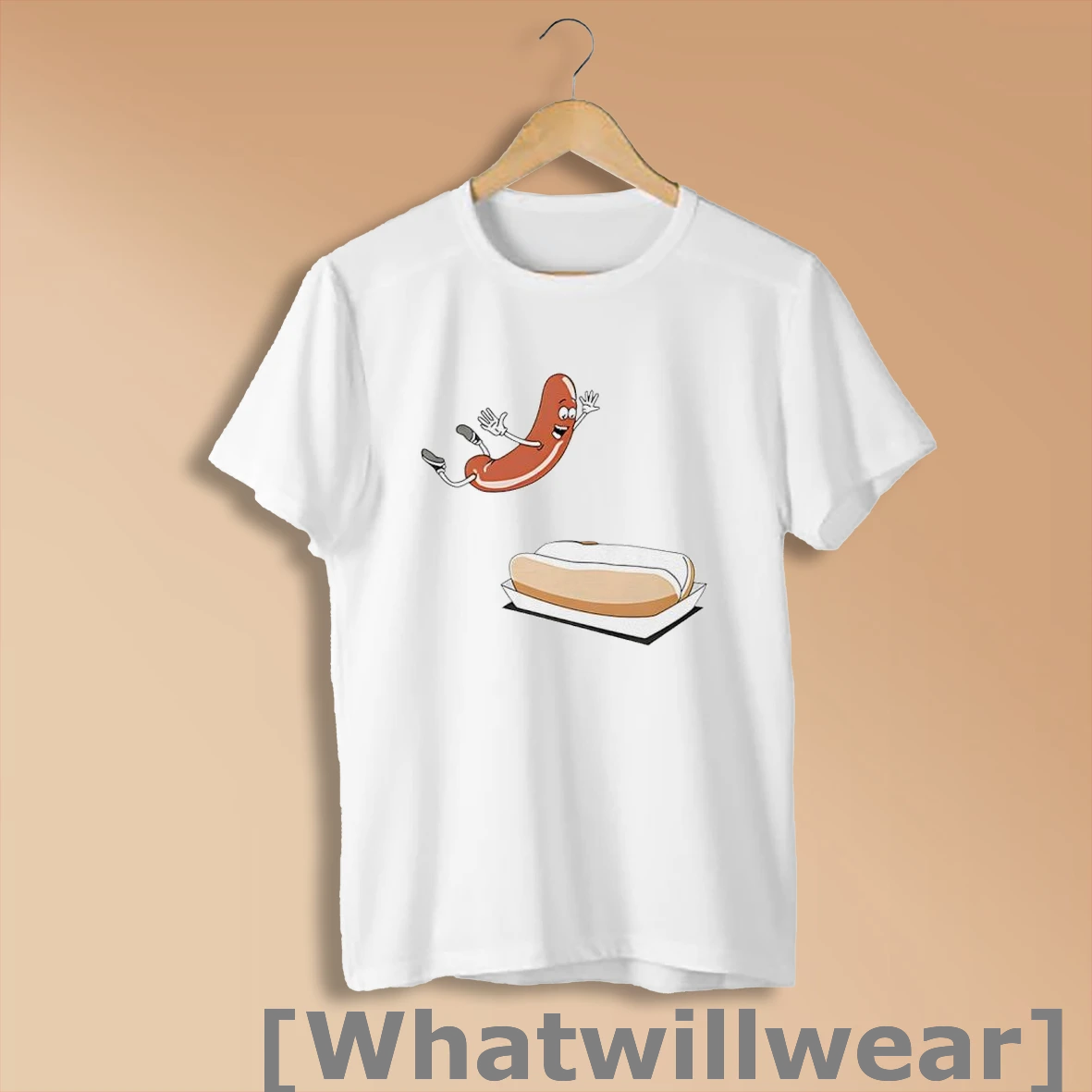 Official Happy Hot Dog Sausage Jump Into The Hot Dog Bun Shirt Sweatshirt