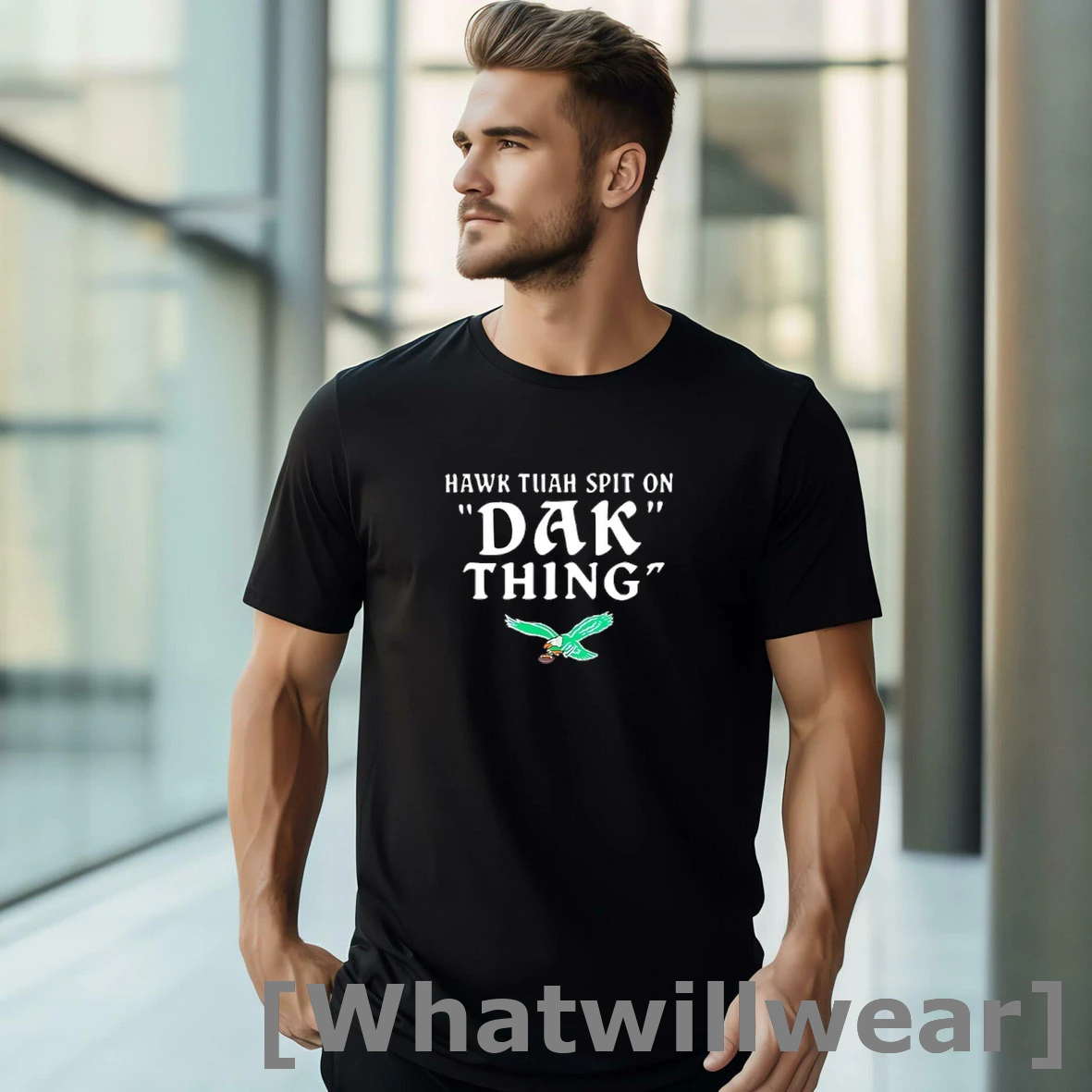 Official Hawk Tuah Spit On Dak Thing Philadelphia Eagles Tshirts Sweater