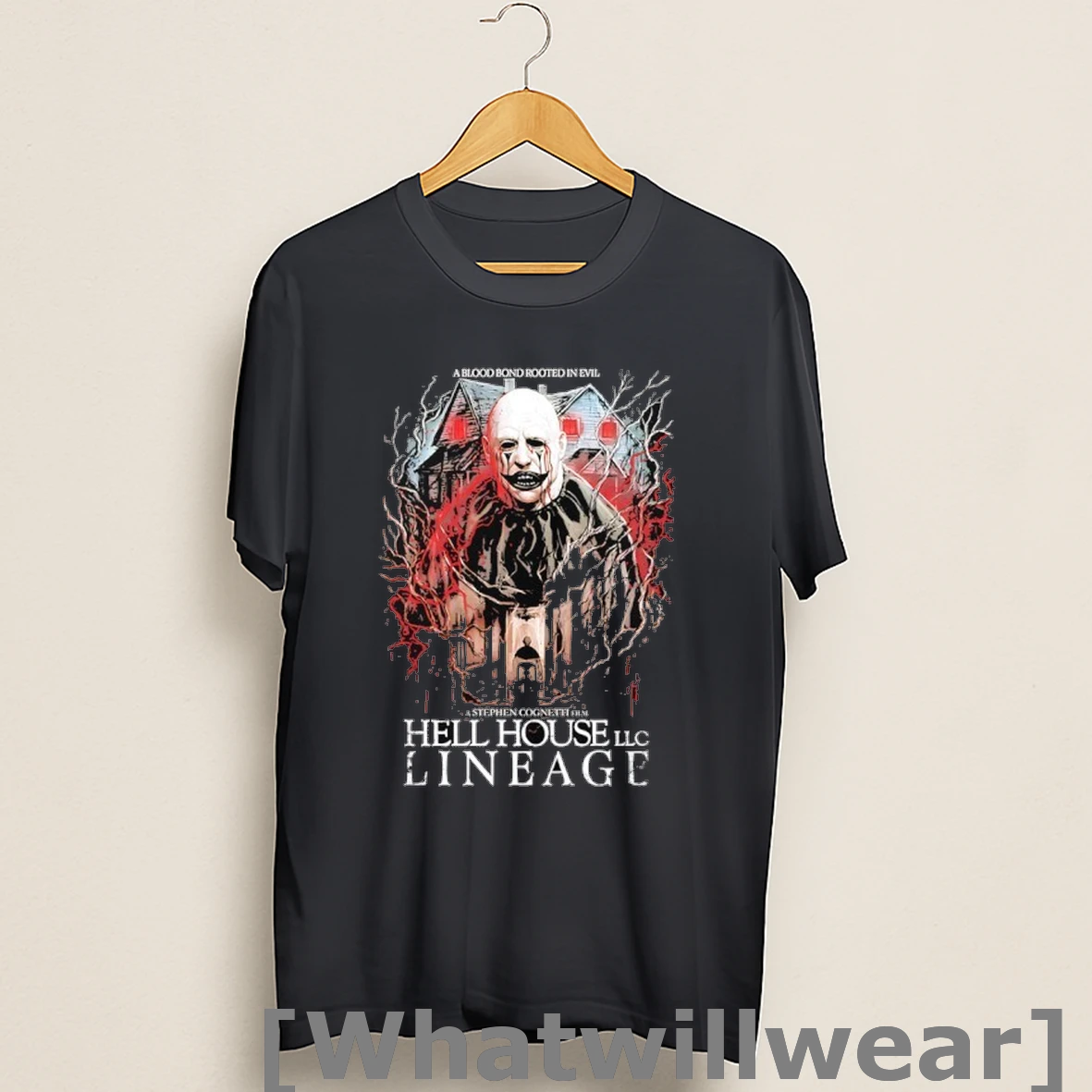 Official Hell House Llc Lineage A Blood Bond Rooted Evil Halloween Shirts