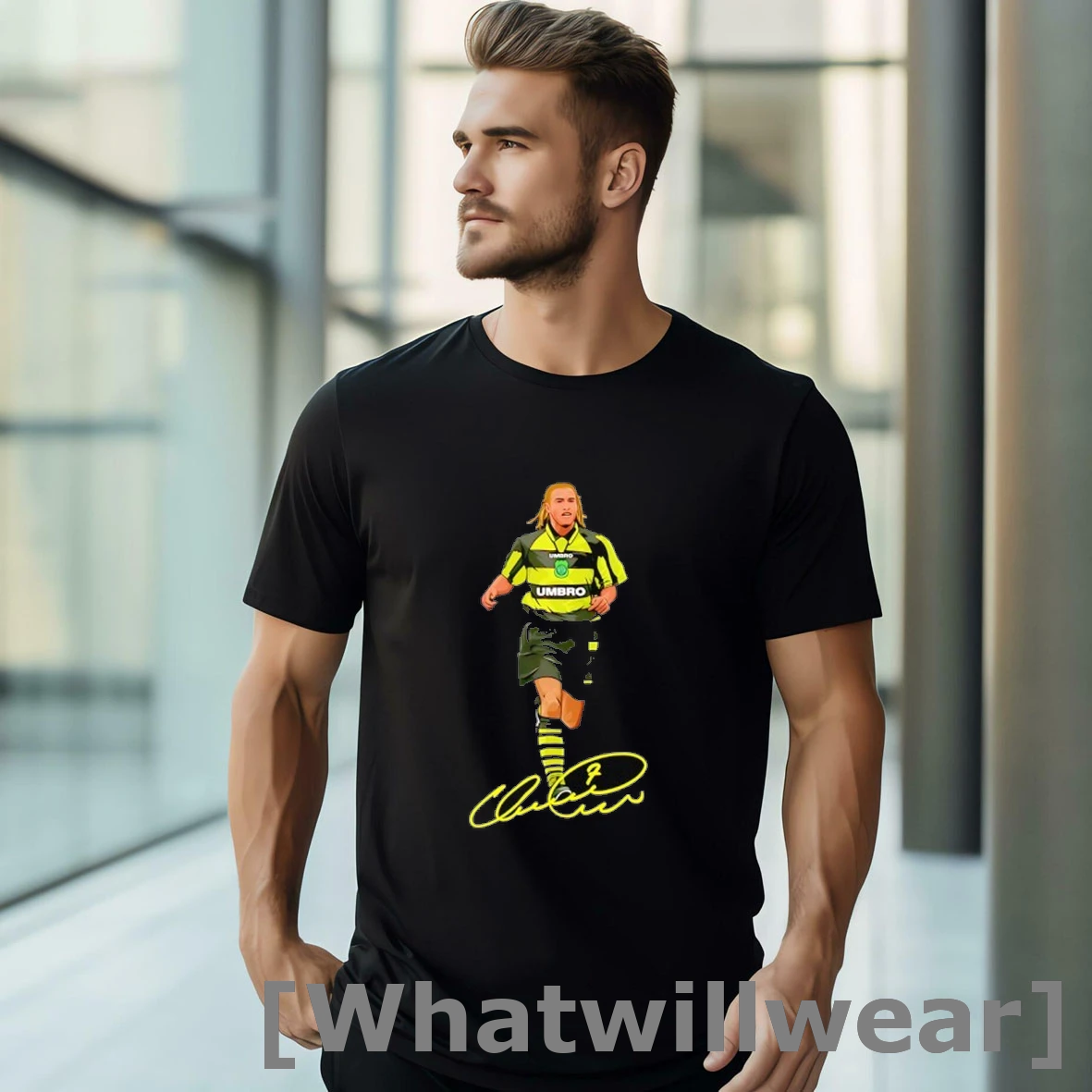 Official Henrik Larsson Celtic Fc Umbro Signature Tshirts Sweater