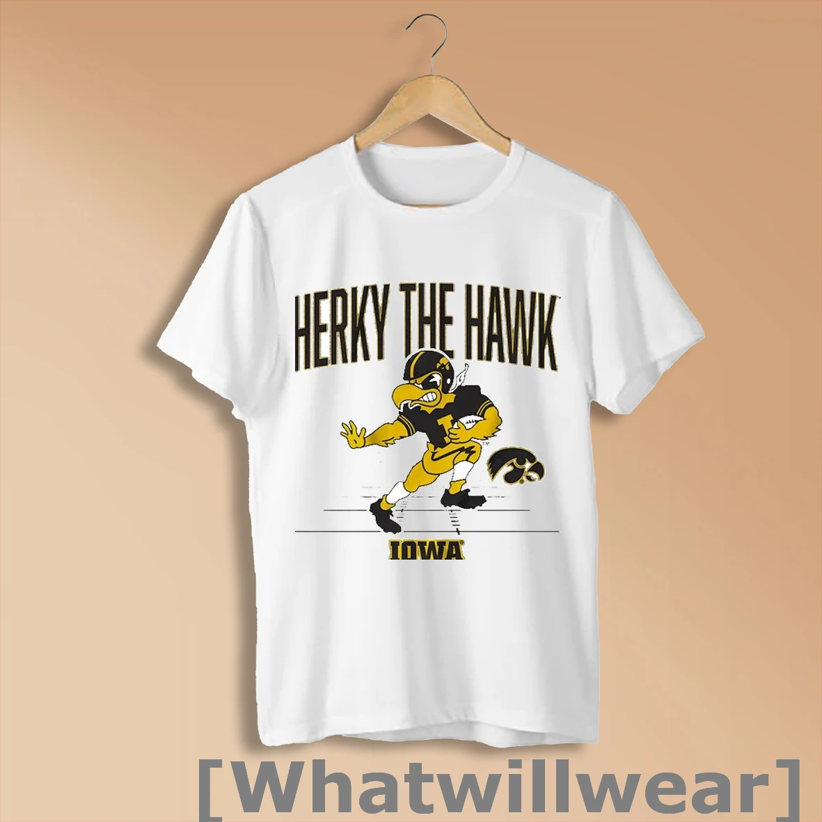 Official Herky The Hawk Iowa Hawkeyes Gridiron Mascot Shirt Sweatshirt