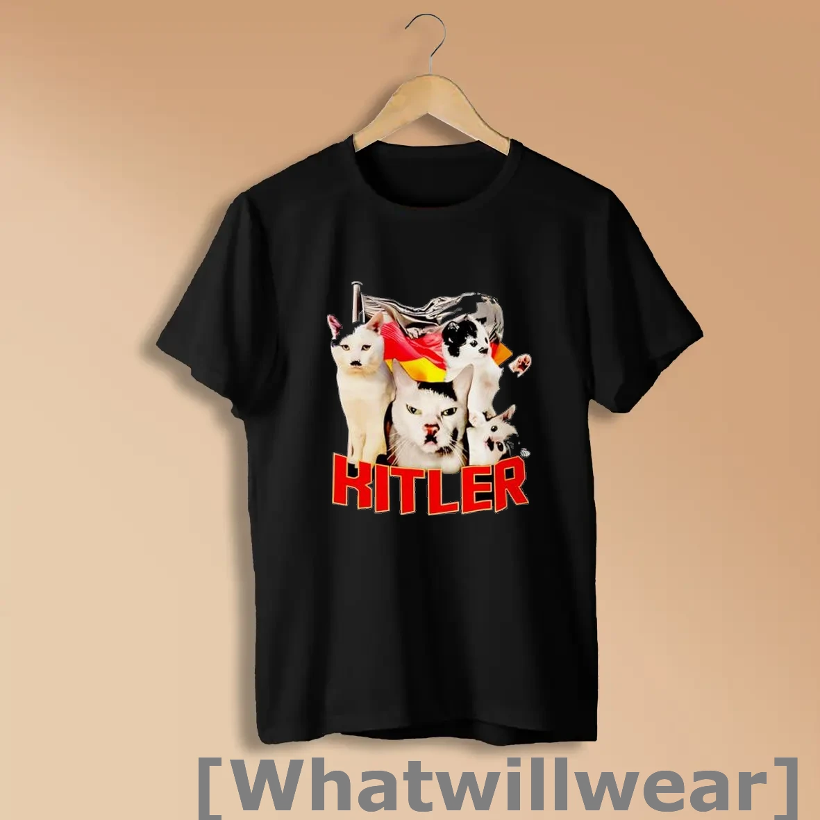 Official Hitler Cats With Mustache And German Flag Shirts