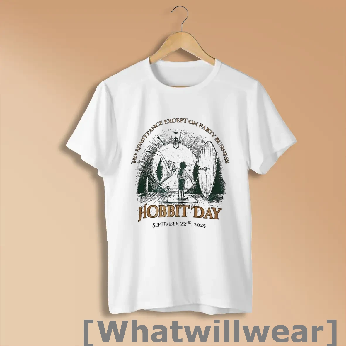Official Hobbit Day 2025 No Admittance Except On Party Business Shirts