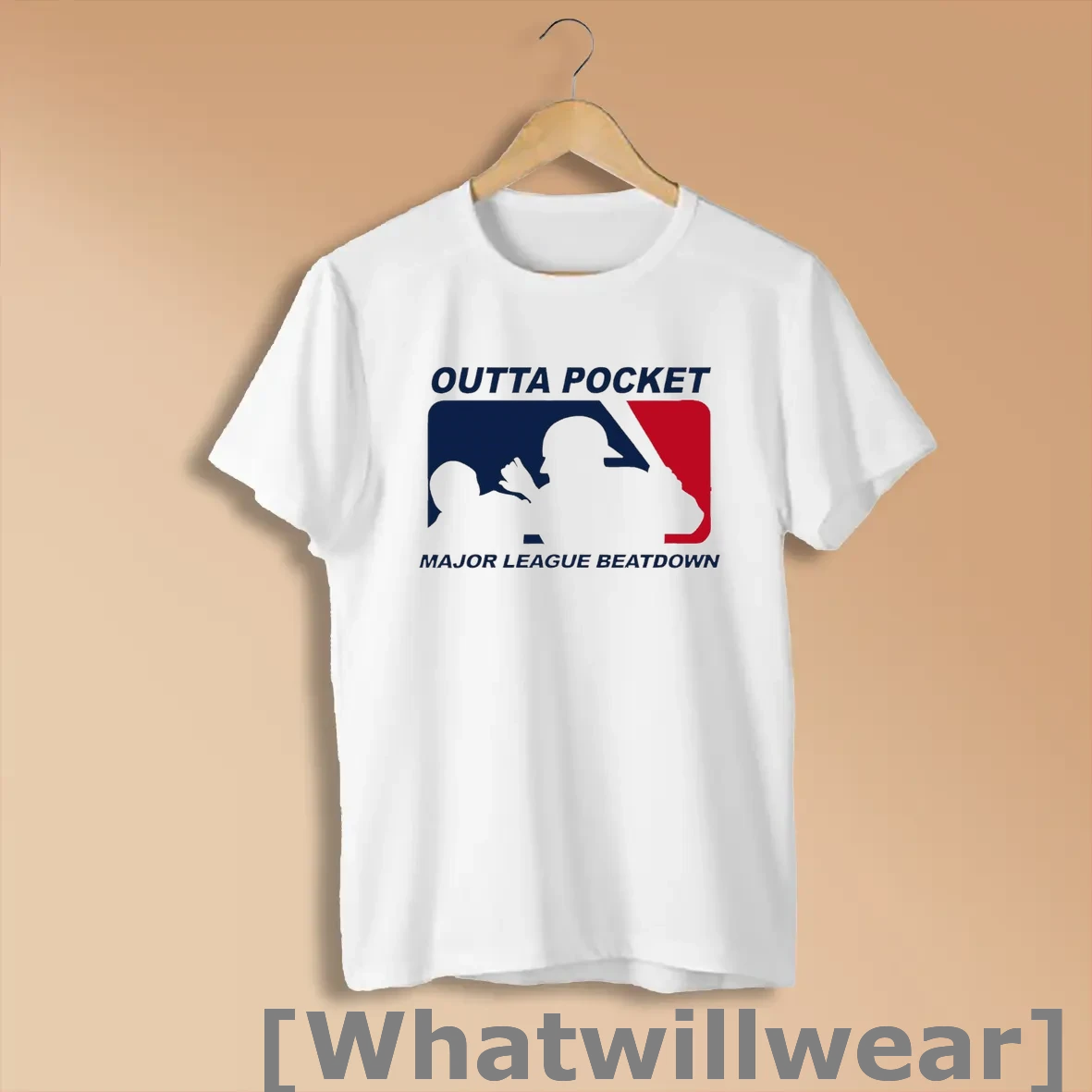 Official Holymountainprinting Outta Pocket Mlb Major League Beatdown Logo T Shirts