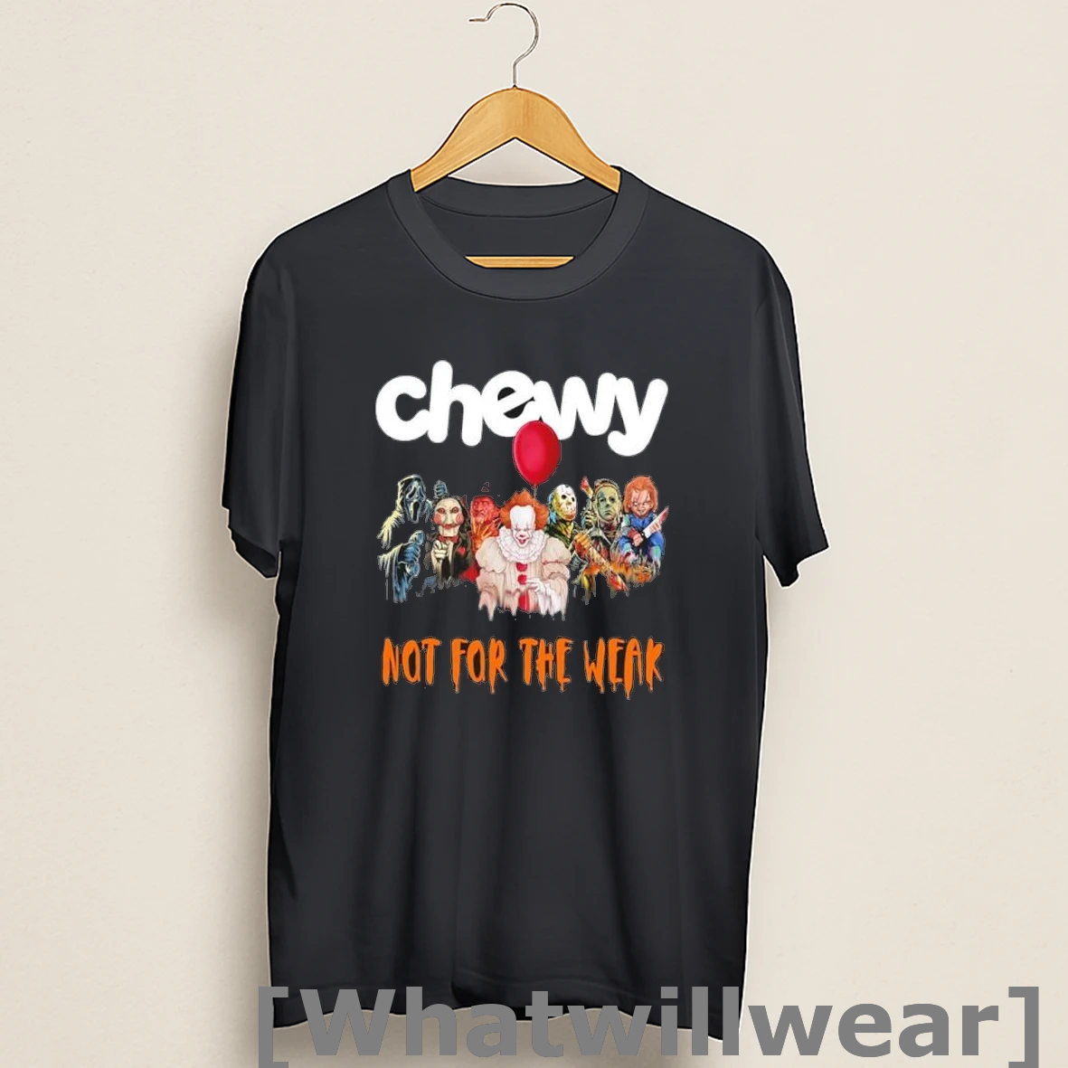 Official Horror Characters X Chewy Not For The Weak Halloween Shirts