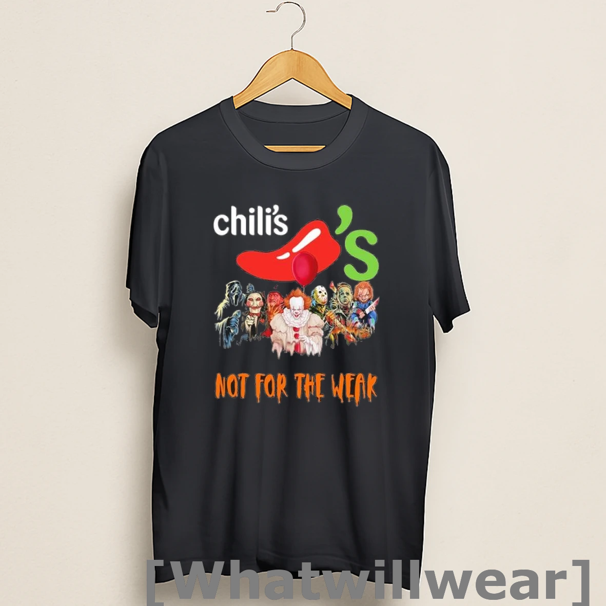Official Horror Characters X Chilis Not For The Weak Halloween Shirts
