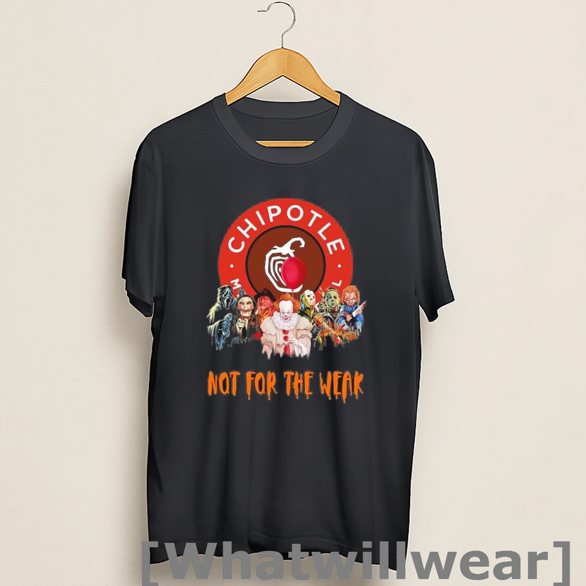 Official Horror Characters X Chipotle Not For The Weak Halloween Shirts