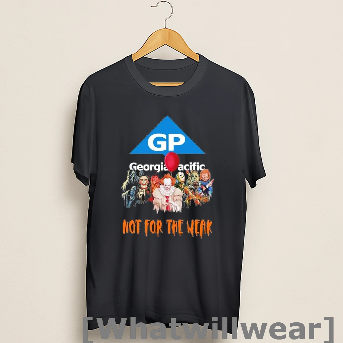 Official Horror Characters X Georgia Pacific Not For The Weak Halloween Shirts