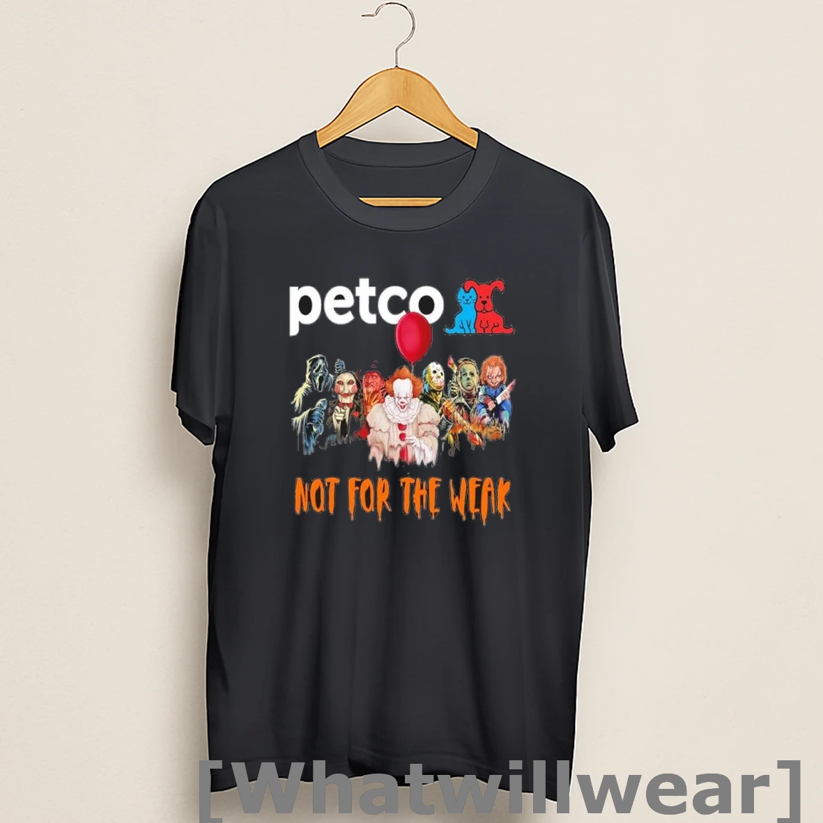 Official Horror Characters X Petco Not For The Weak Halloween Shirts