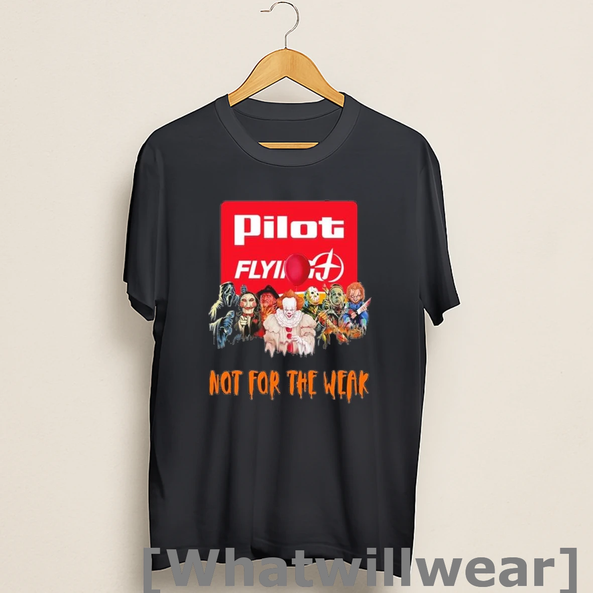 Official Horror Characters X Pilot Flying Not For The Weak Halloween Shirts