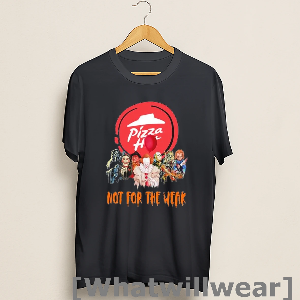 Official Horror Characters X Pizza Hut Not For The Weak Halloween Shirts