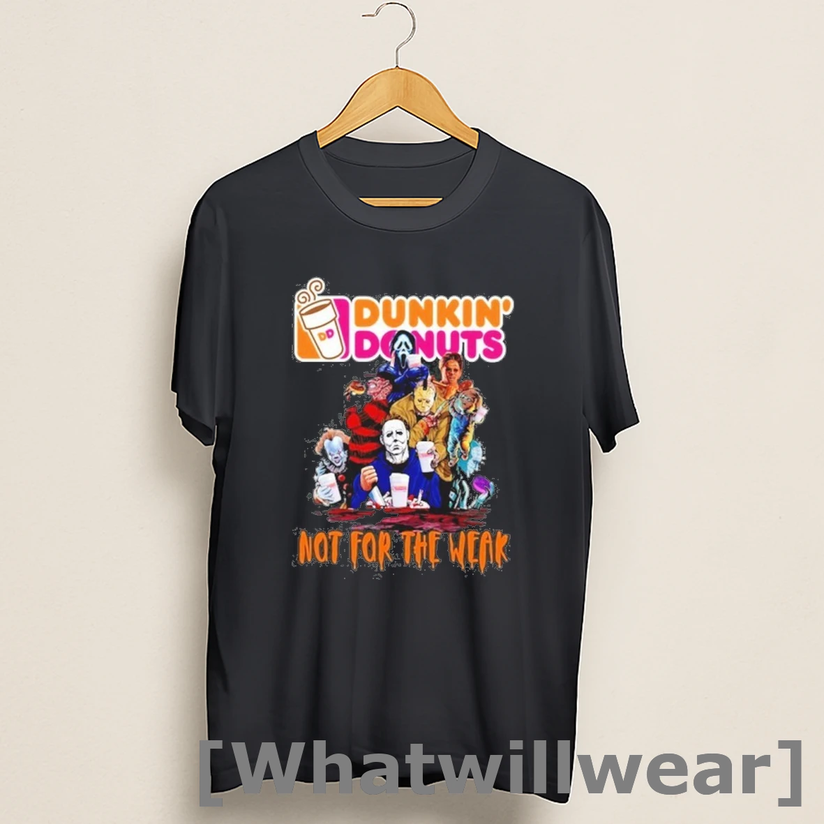 Official Horror Film You Cant Sit With Us Dunkin Donuts Logo Shirts