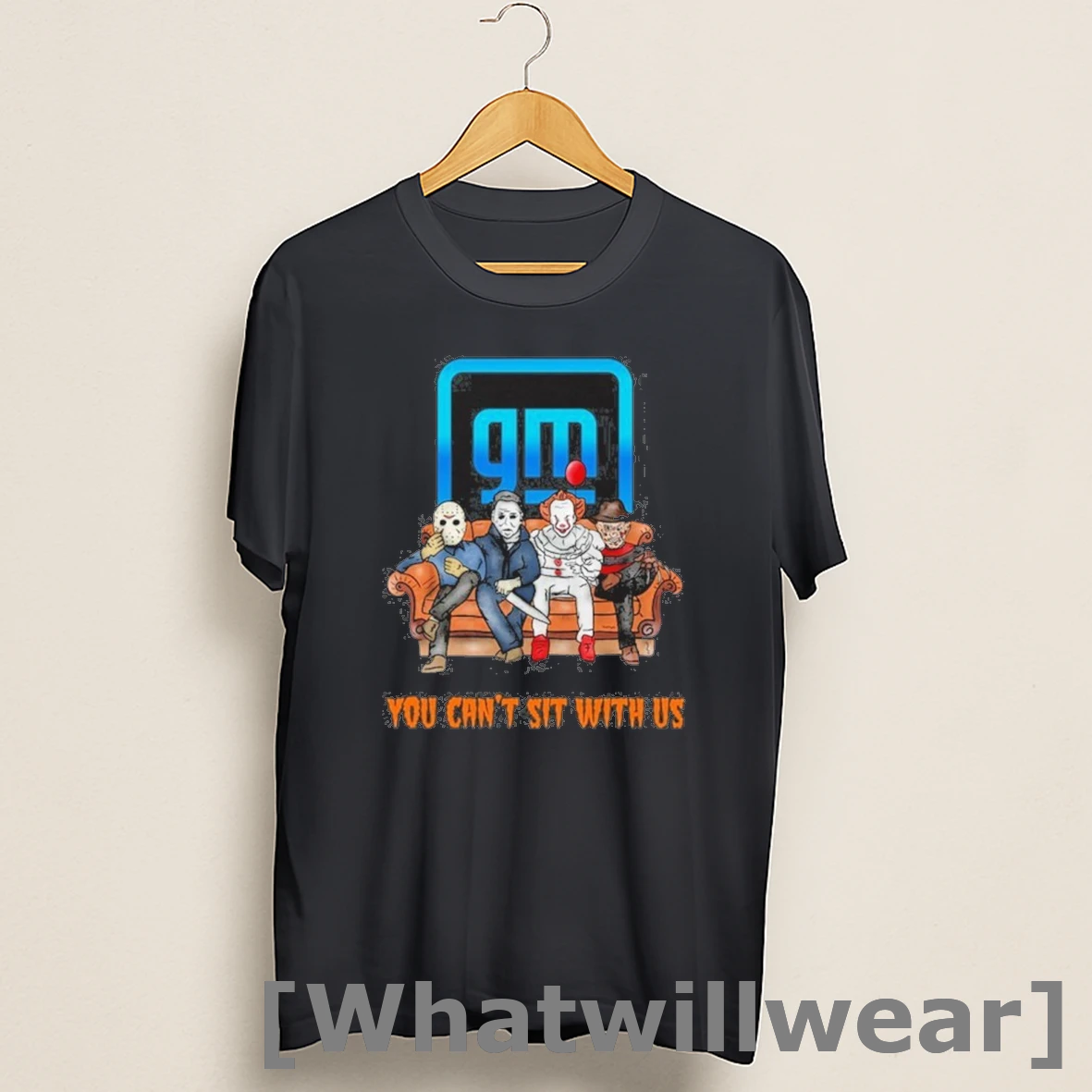 Official Horror Film You Cant Sit With Us General Motors Logo Shirts