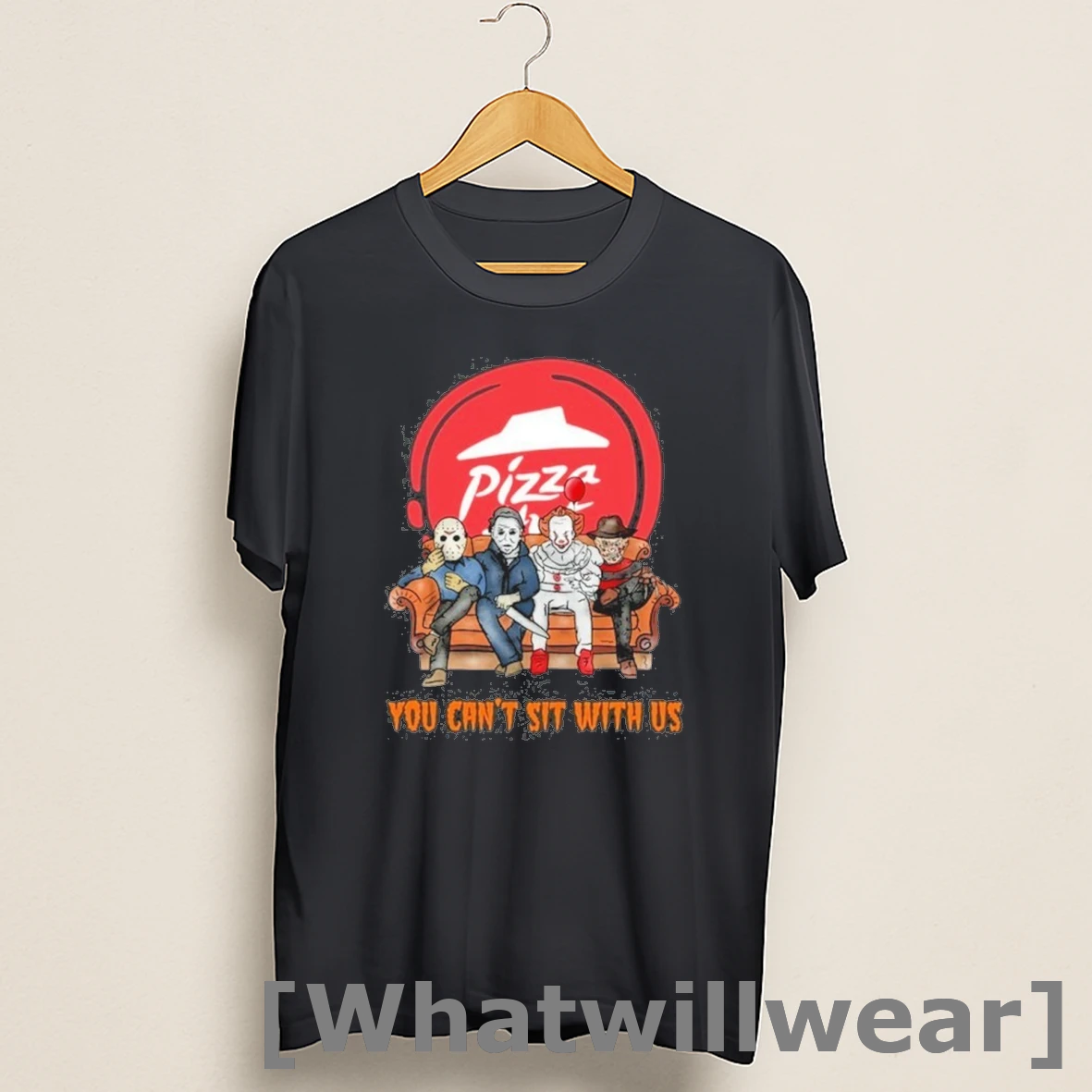 Official Horror Film You Cant Sit With Us Pizza Hut Shirts
