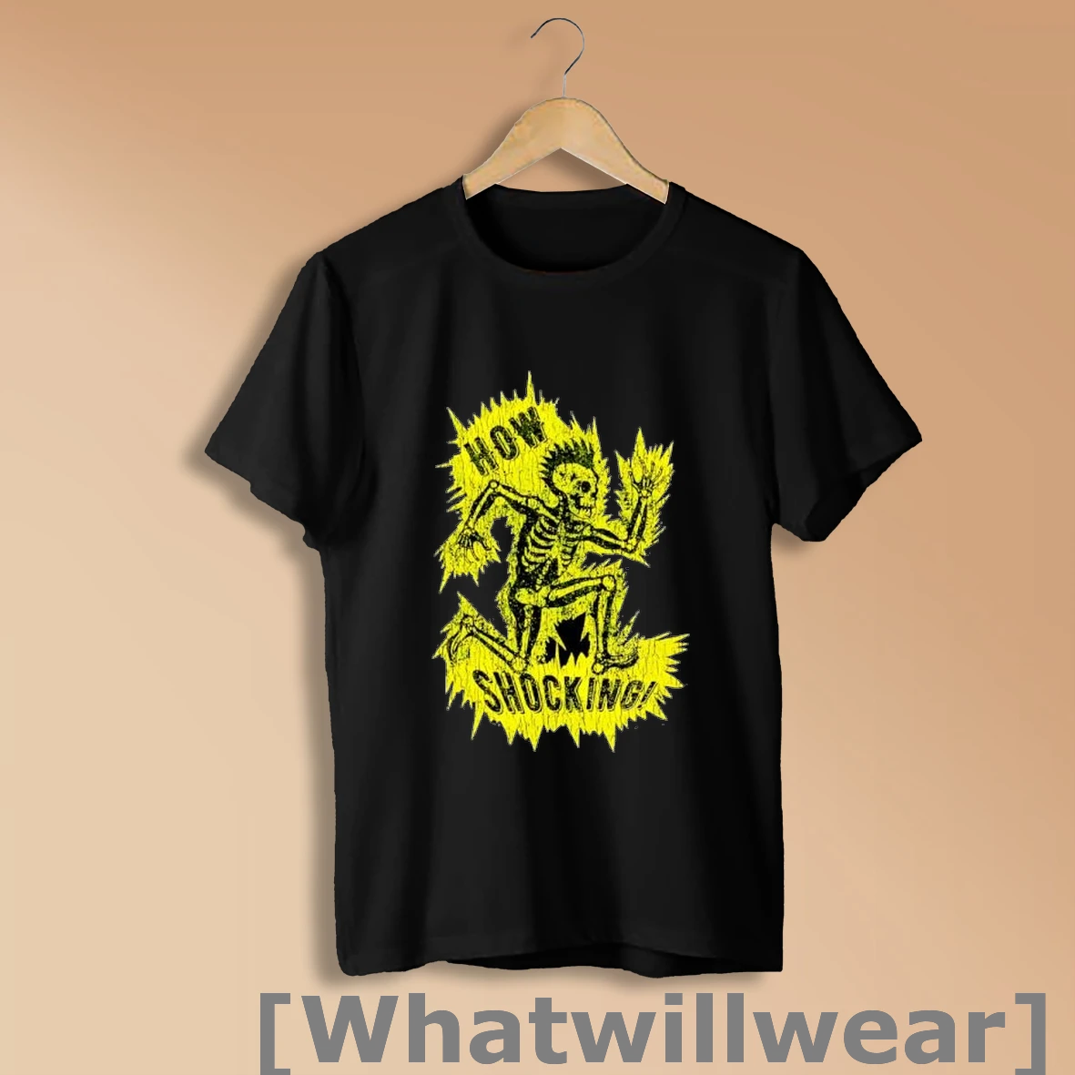 Official How Shocking Skeleton Mohawk Electricity Punk Shirt Sweatshirt