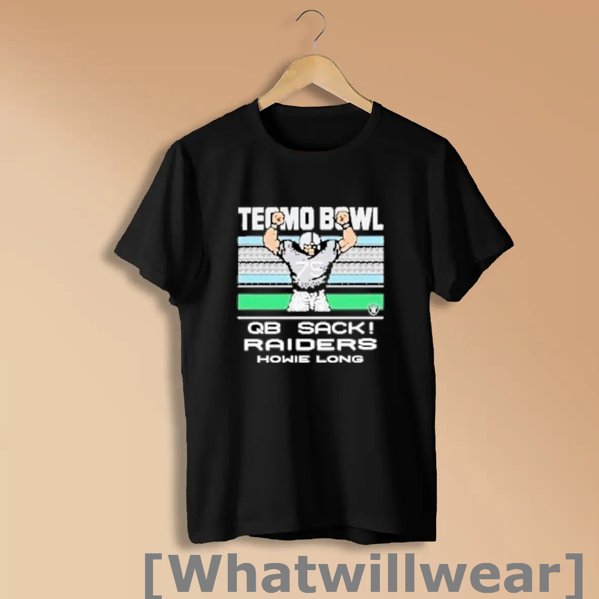 Official Howie Long Tecmo Bowl Qb Sack Las Vegas Raiders Shirts