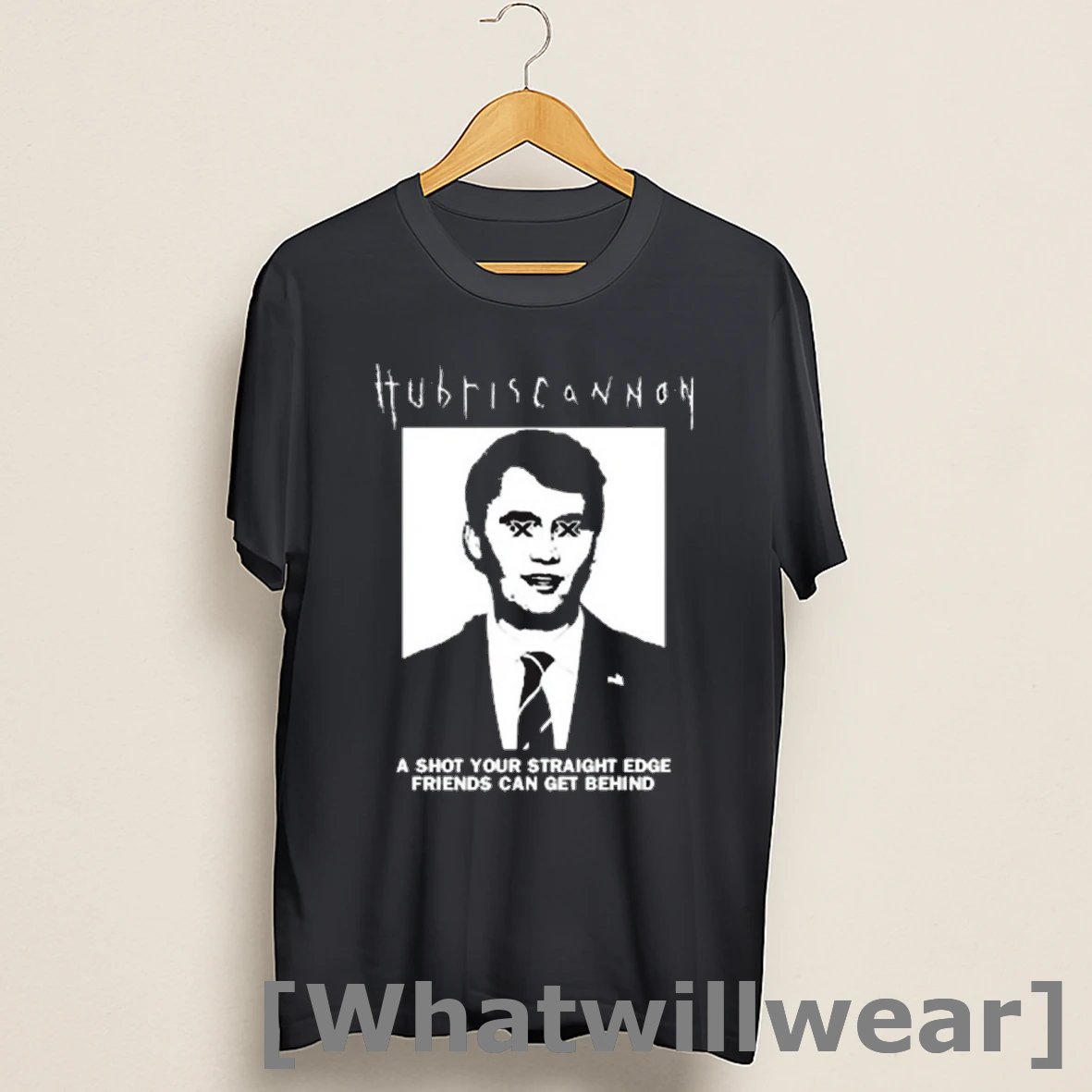 Official Hubris Cannon A Shot Your Straight Edge Friends Can Get Behind Portrait Shirts