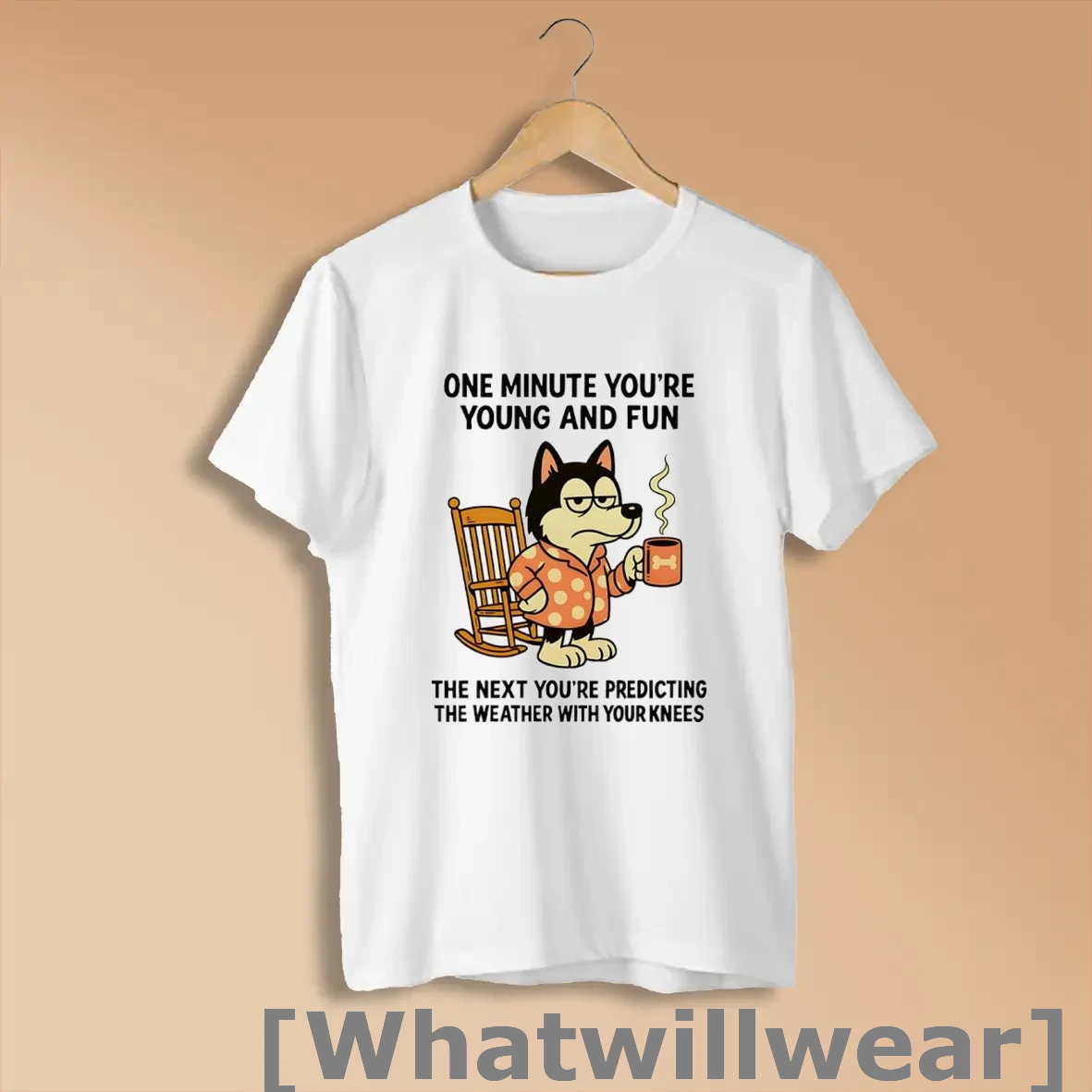 Official Husky Dog One Minute Youre Young And Fun Shirts