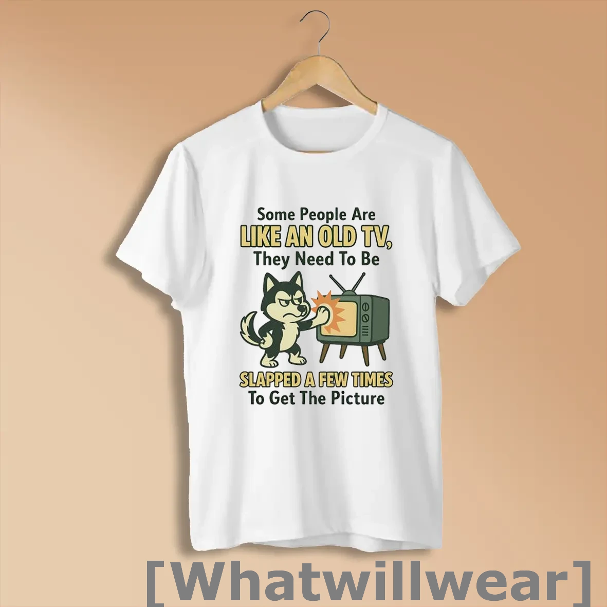 Official Husky Dog Some People Are Like An Old Tv Shirts
