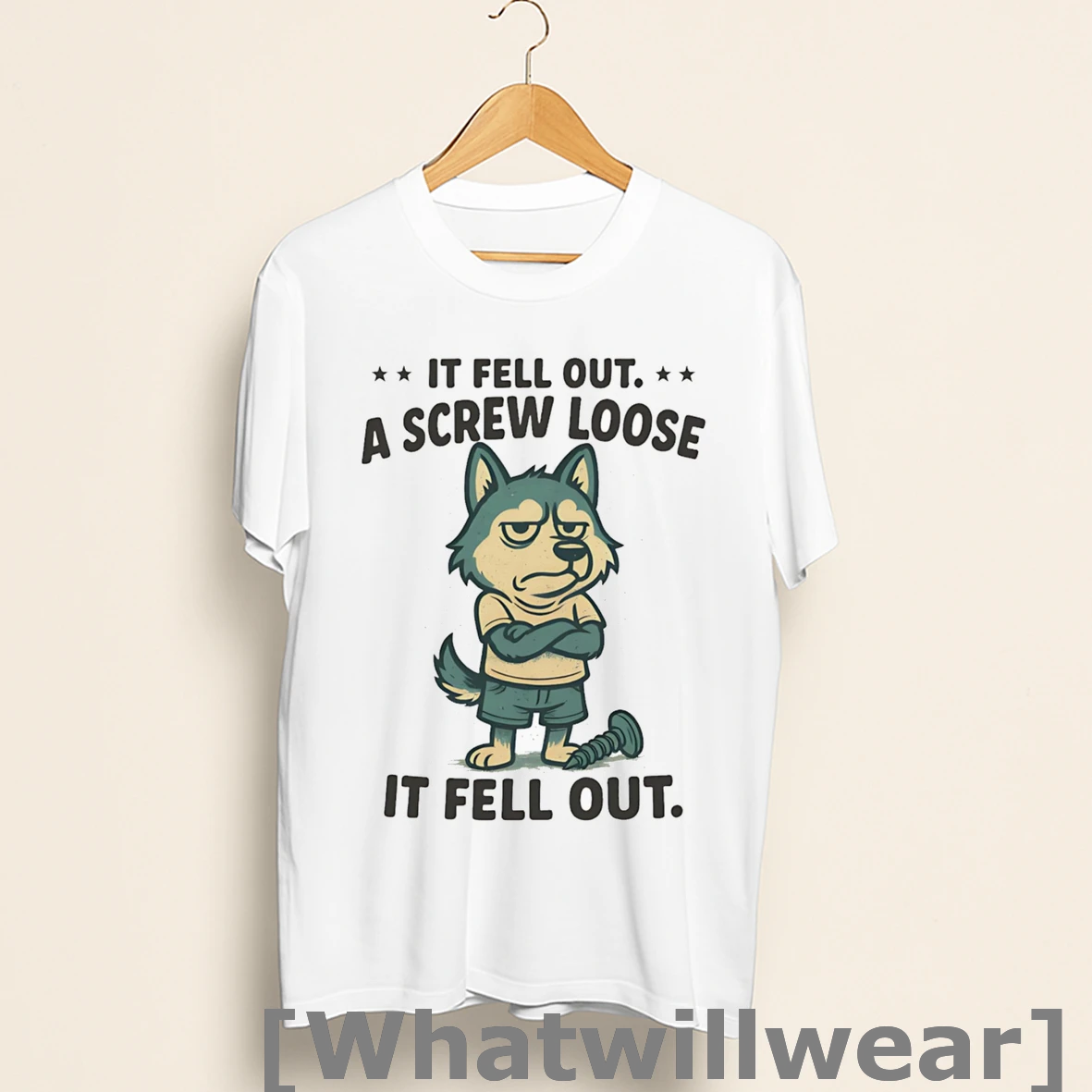 Official Husky If Fell Out A Screw Loose It Fell Out Shirts