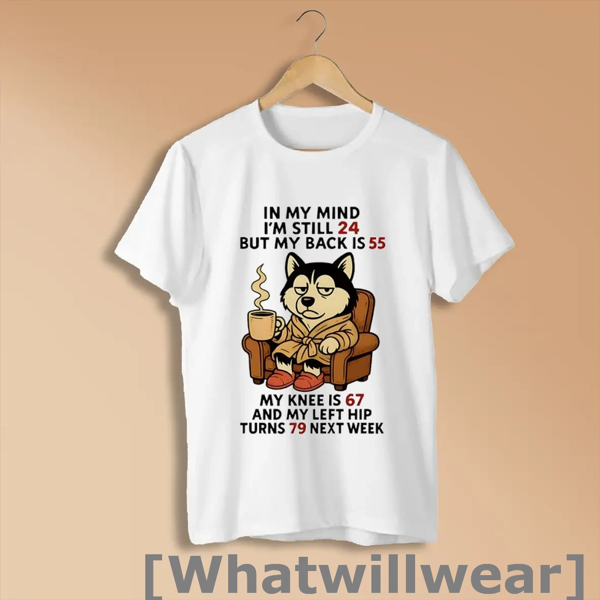 Official Husky In My Mind Im Still 24 But My Back Is 55 Shirts