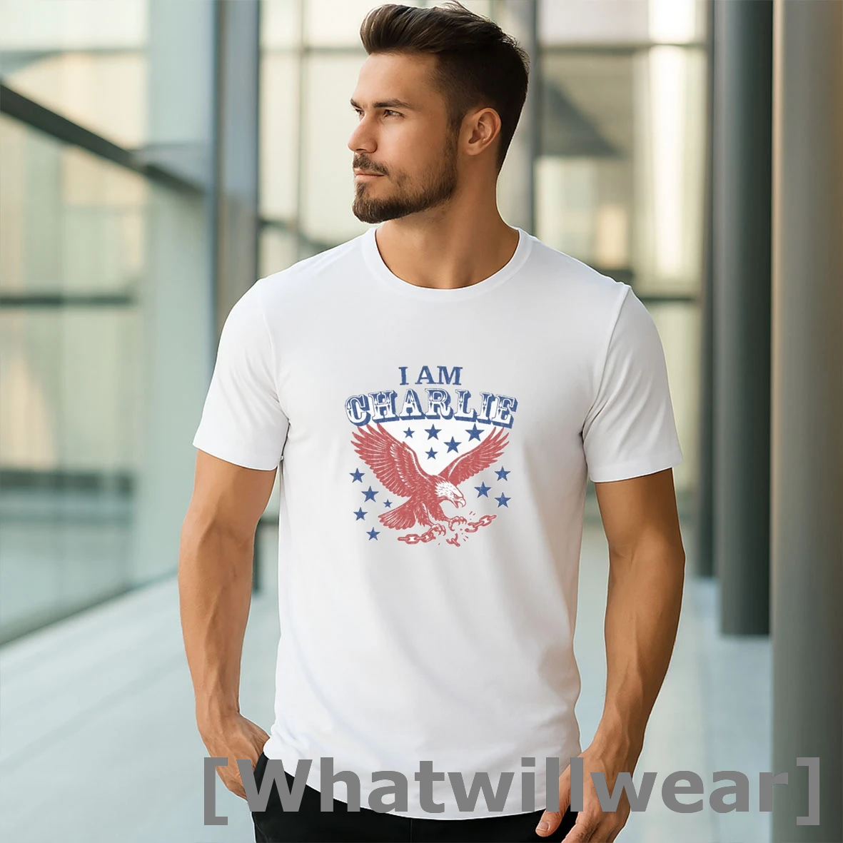 Official I Am Charlie Retro American Eagle Tshirts Sweater