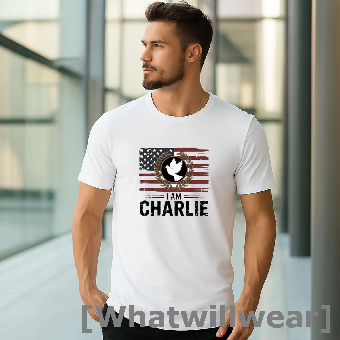 Official I Am Charlie Kirk American Flag 2025 Tshirts Sweater