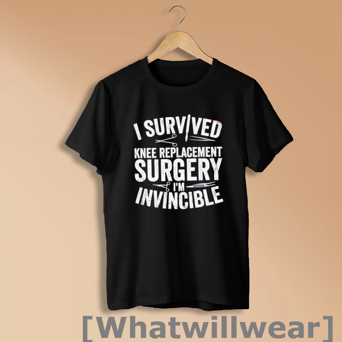 Official I Survived Knee Replacement Surgery Im Invincible Shirt Sweatshirt