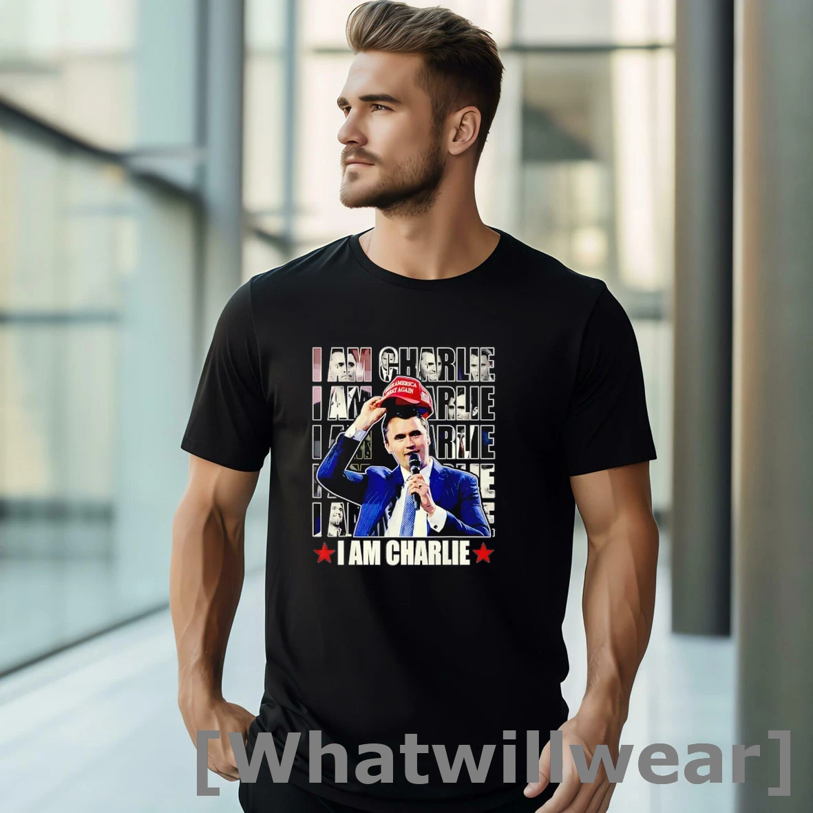 Official I Am Charlie Kirk Repeat Tshirts Sweater